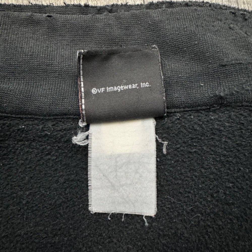Harley Davidson Sun Faded Black Jacket Grunge Distressed Biker XL - Picture 5 of 11